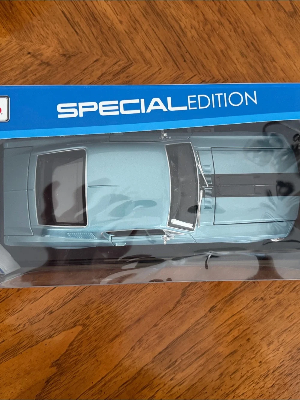 Maisto 1968 Ford Mustang GT Cobra Jet - Blue